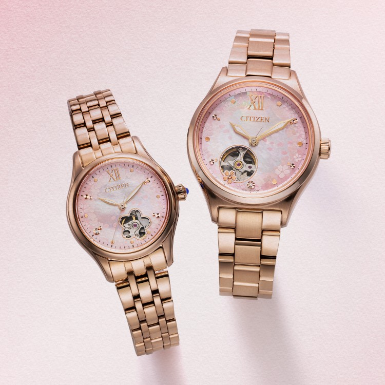 シチズンコレクション 腕時計 メカニカル 桜 限定モデル レディース 国内正規品 PC1015-59W