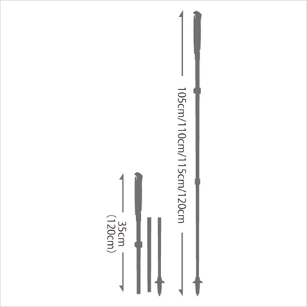 レキ トレッキングポール 1300453 ウルトラトレイル FXONE スーパーライト 220 レッド 105cm (LEKI)