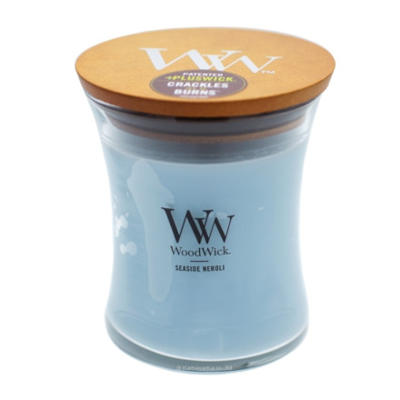 カメヤマキャンドル WoodWick WW ジャーM シーサイドネロリ アロマキャンドル W9010588