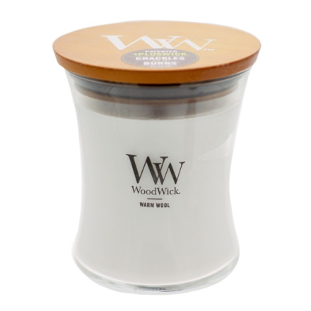 【正規品】カメヤマキャンドル WoodWick WW ジャーM ウォームウール フレグランスタイプ：フローラル アロマキャンドル W90105103