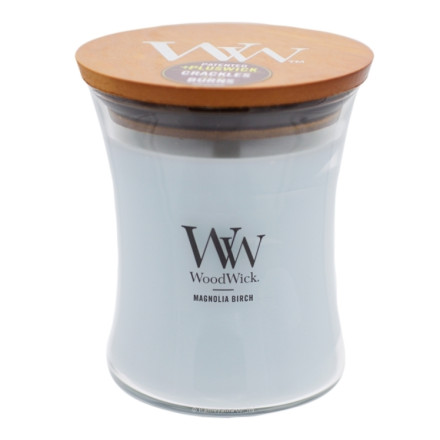 【正規品】カメヤマキャンドル WoodWick WW ジャーM マグノリアバーチ アロマキャンドル W90105109