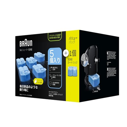 ブラウン 専用洗浄液詰め替えカートリッジ 5個入＋1個入 バリューパック CCR 5CR