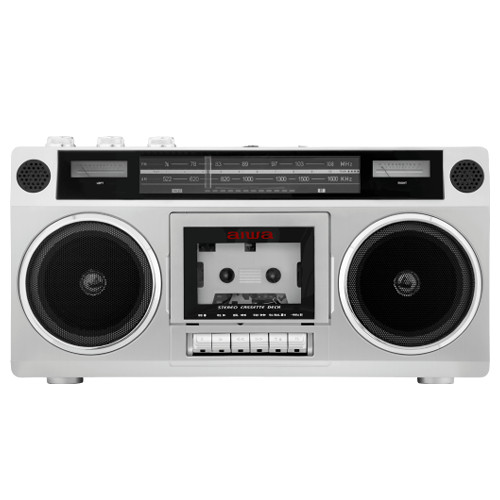 aiwa ラジオカセットプレイヤー audio-G RCP1 GAA4-RCP0001シルバー アイワ