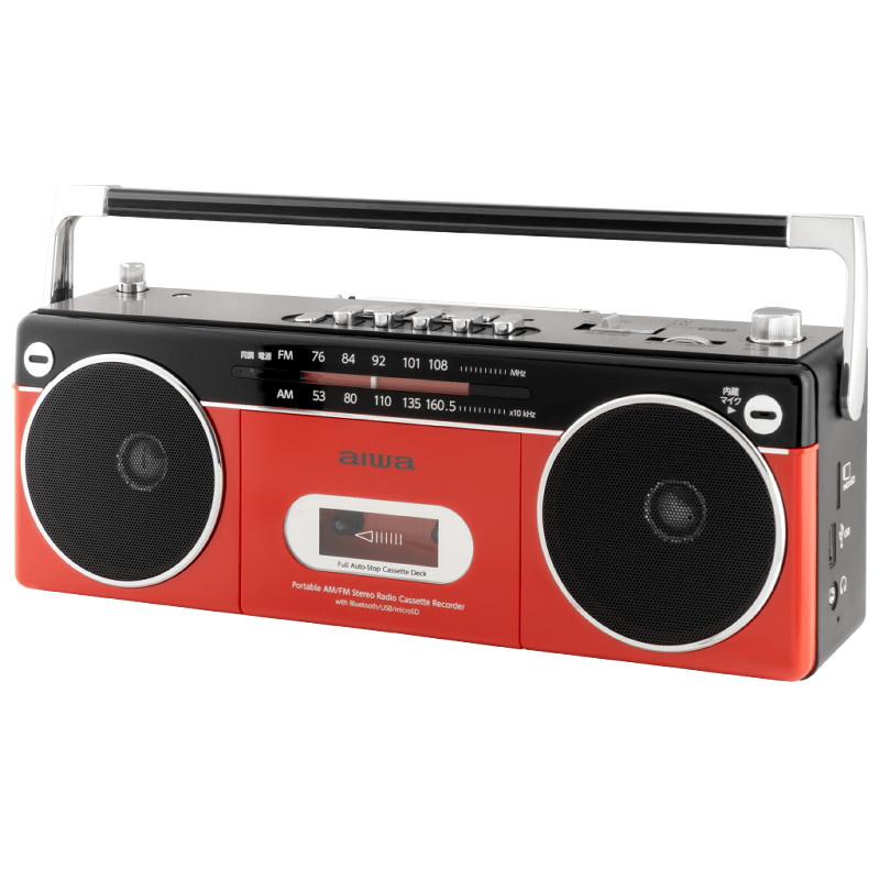 aiwa audio -G RCP2 GAA4-RCP0002(RD)　ラジオカセットプレーヤー