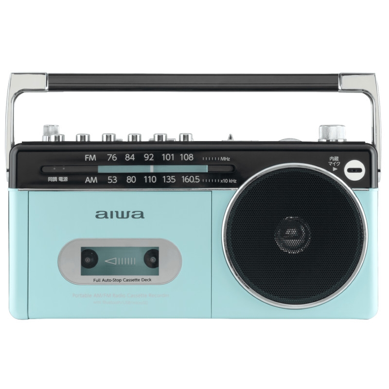 aiwa アイワ ラジカセ audio-G RCP3 パステルグリーン Bluetooth ワイドFM GAA4-RCP0003