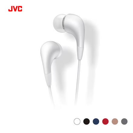 JVC インナーイヤーヘッドホン HA-FX6-H グレー プラグφ3.5mm（メール便）