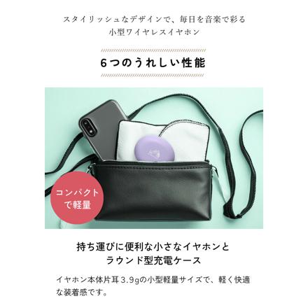 JVC Victor ビクター ワイヤレスイヤホン パープル HA-A6T-V