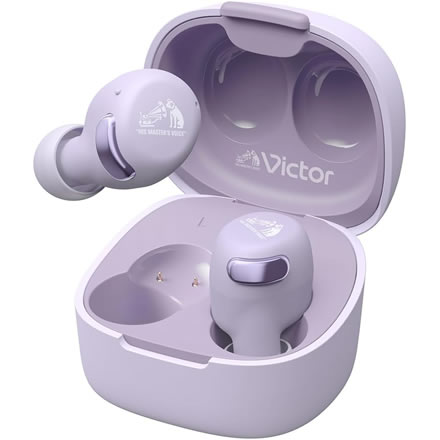 JVC Victor ビクター ワイヤレスイヤホン パープル HA-A30T2 Bluetooth ノイズキャンセリング機能搭載