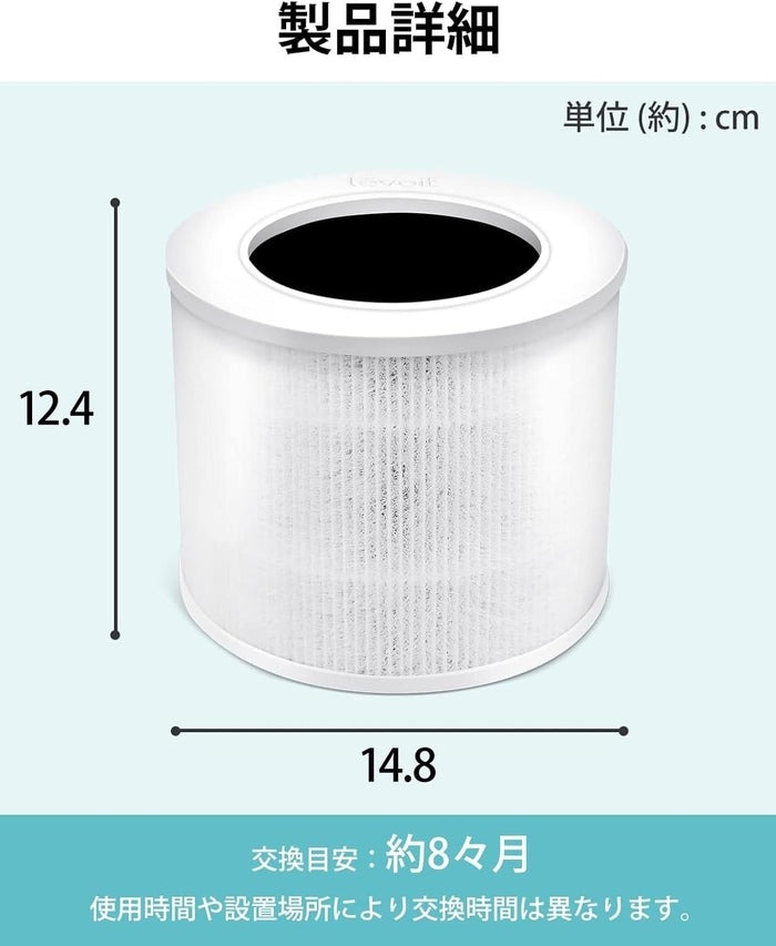 Vesync ウィーシンク 空気清浄機 Levoit Core Mini用 交換用フィルター RF LRF-C161-WJP