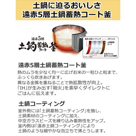 タイガー魔法瓶 IH　炊飯器 炊きたて JPF-G055-WL 3合スチールホワイト