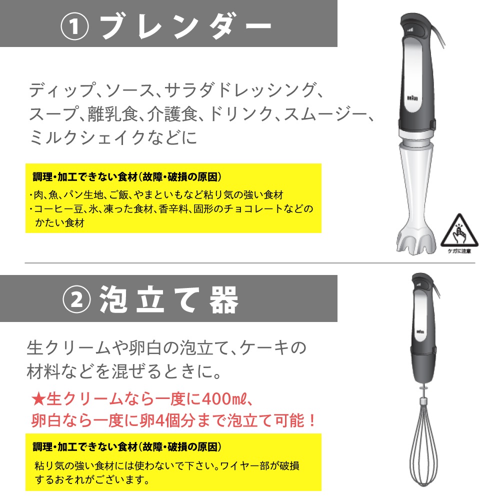 ブラウン マルチクイック 7 ハンドブレンダー MQ7035XG ブラック