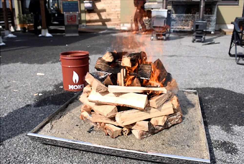 モキ製作所 地面保護トレイ 二重断熱作業台 NO焼き台小