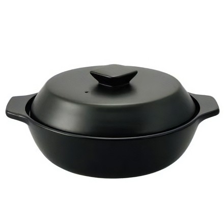 【土鍋セット】洋風土鍋 8号＆オールナイロンお玉＆菜箸 27cm＆掴めるなべしき 4点セット