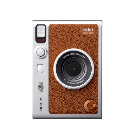 富士フイルム チェキ instax mini Evo ブラウン & フィルム40枚 & microSDカード&デコペン
