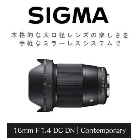 シグマ SIGMA キャノン EF-Mマウント＆保護フィルターセット 16mm F1.4 DC DN (C)