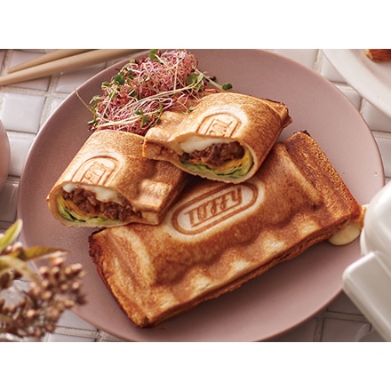 〈スペシャルセット〉Toffy ハーフホットサンドメーカー プレート交換式 K-HS5-GE グレージュ 専用 マルチプレート K-HS5-MP 専用たい焼きプレート K-HS5-TP おさかなスポンジ セット