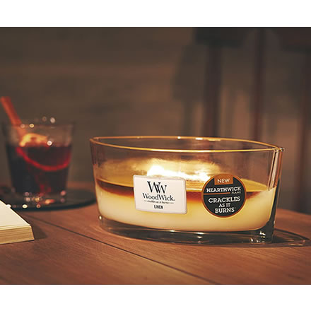 アロマキャンドル WoodWick ハースウィックL ホワイトティー＆ジャスミン W940053048