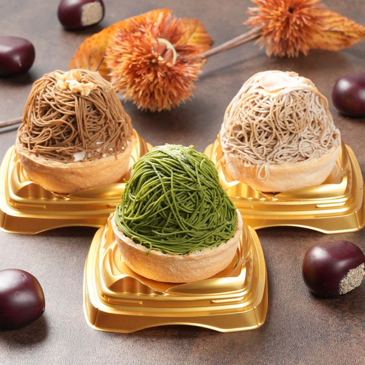 日本茶モンブラン 詰め合わせ 〔ほうじ茶・抹茶・和紅茶〕 モンブラン