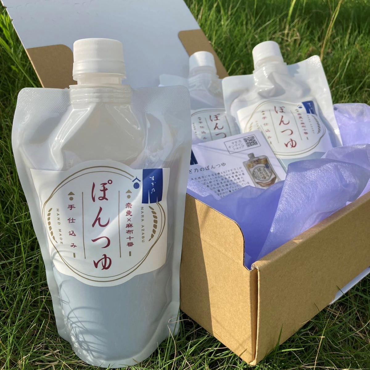 麻布十番 すぎ乃 ぽんつゆ 〔400ml×3本〕 ポン酢 調味料