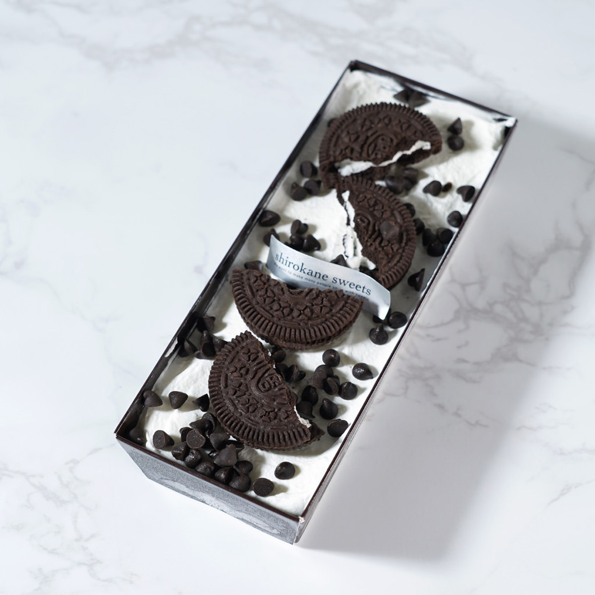 白金プレミアム手作りアイスクリームケーキ クッキー＆クリーム〔約250g〕スイーツ デザート