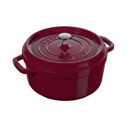 staub ストウブ ピコ・ココット ラウンド 22cm ボルドー 40502-293 両手 鋳物 ホーロー 鍋 IH対応
