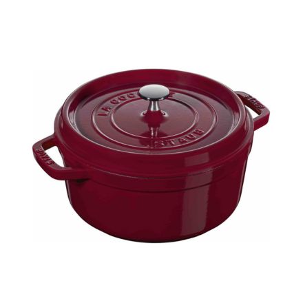 staub ストウブ ピコ・ココット ラウンド 18cm ボルドー 40502-275 両手 鋳物 ホーロー 鍋 IH対応