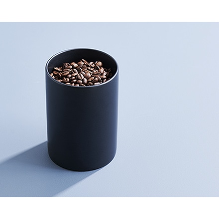 cores コレス コーヒーキャニスター ブラック C820BK 磁器 コーヒー豆 高い気密性 風味 シンプル