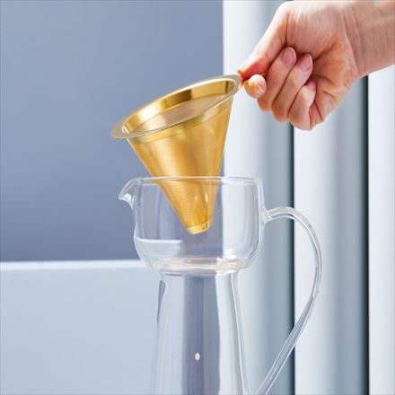 コレス ゴールドコーンフィルター C261GD コーヒーフィルター コーヒードリッパー ハンドドリッパー 食洗器可