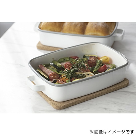 365methods ホーローオーブンディッシュ 浅型S イエローxライトグレー YY-HS.Y