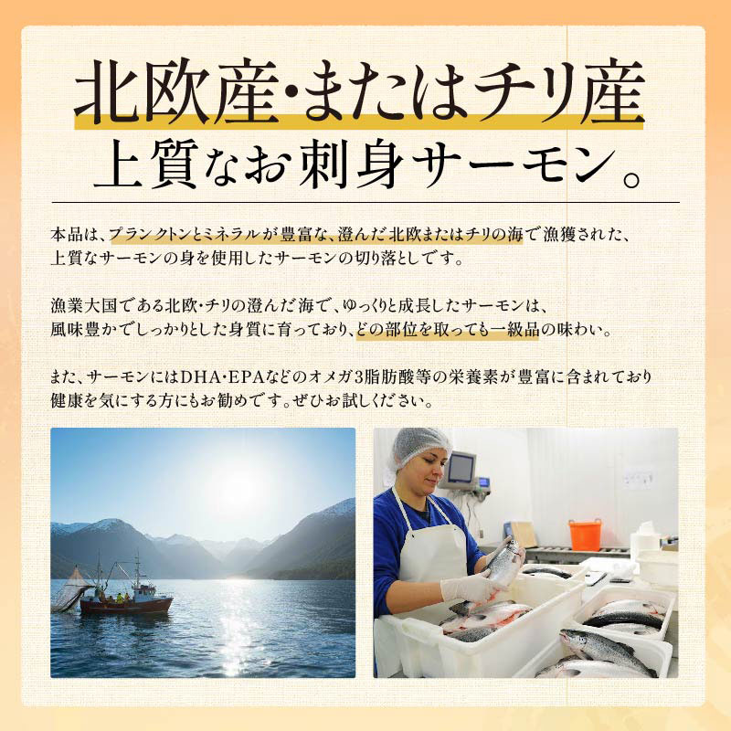 訳ありサーモンハラス切り落とし500g