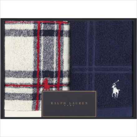 ラルフローレン RALPH LAUREN HOME Tallmadge & Large Windowpane ウォッシュタオル2枚セット クリーム HMRLGFTH5720080