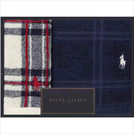 ラルフローレン RALPH LAUREN HOME Tallmadge & Large Windowpane ウォッシュ＆ハンドタオルセット クリーム HMRLGFTH5720067