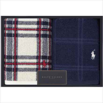 ラルフローレン RALPH LAUREN HOME Tallmadge & Large Windowpane ハンドタオル2枚セット クリーム HMRLGFTH5720132