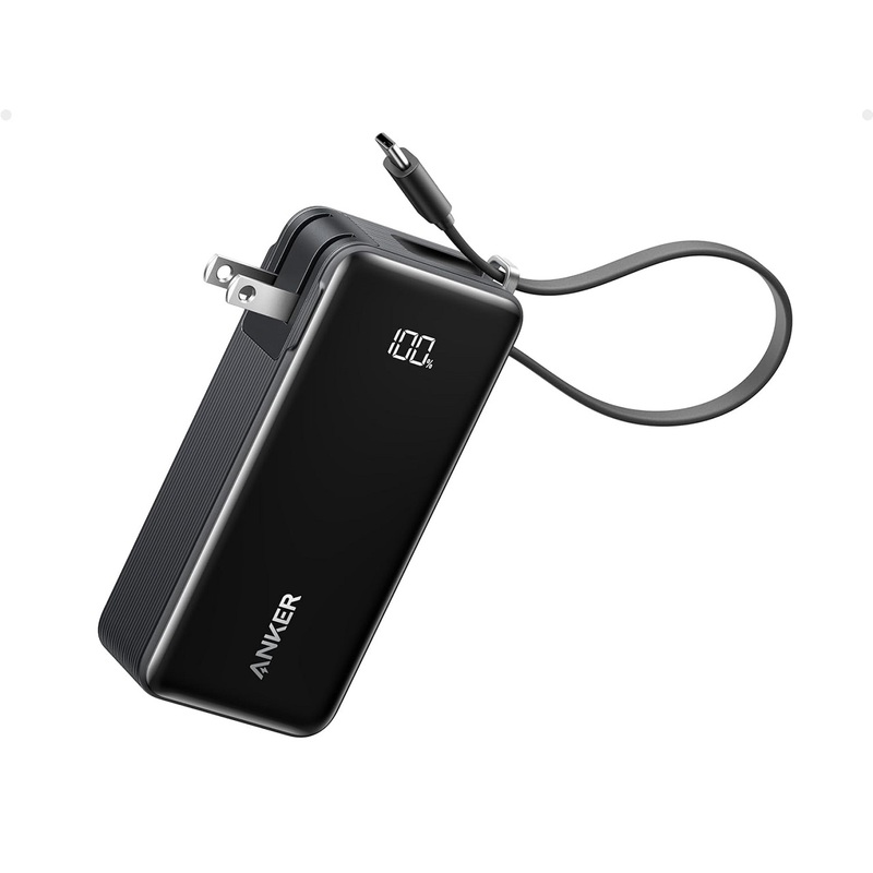 アンカー ANKER Power Bank (10000mAh Fusion Built-In USB-C ケーブル) ホワイト A1637N21