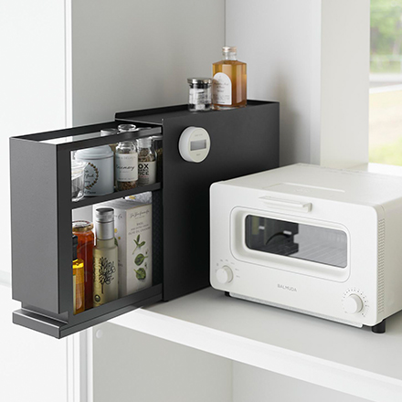 tower タワー 隠せる引き出し収納 ホワイト 1428