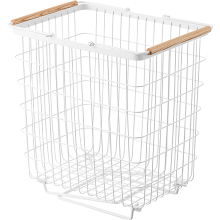 tosca トスカ 折り畳み脚付きランドリーバスケット ホワイト 1464