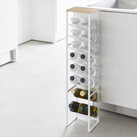 tower タワー 天板付きボトルストッカー 8段 ブラック 1492