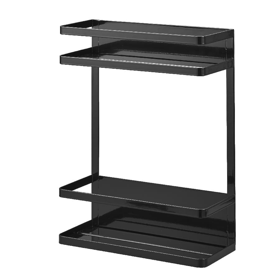 tower タワー 洗濯機横マグネット収納ラック タワー 2段 ホワイト 1800