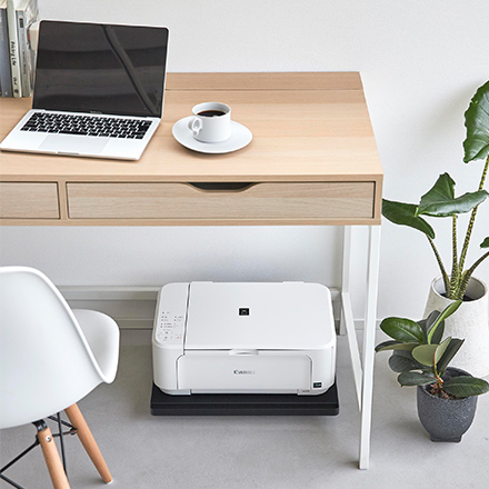 tower タワー プリンターラック キャスター付き ホワイト 2022