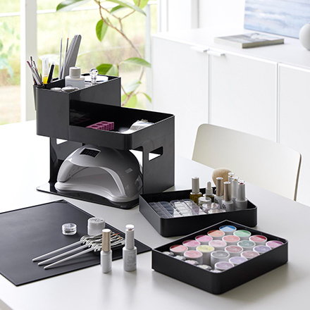 tower タワー ネイルライト&ジェルネイル用品収納ケース ホワイト 2036