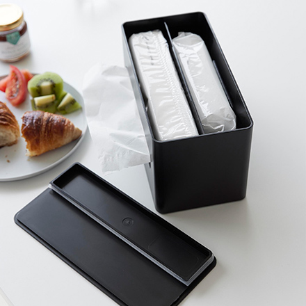 tower タワー 両面コンパクトティッシュ&ウェットシートケース ホワイト 2040