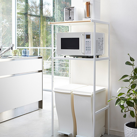 tower タワー ゴミ箱上ラック ホワイト 2859