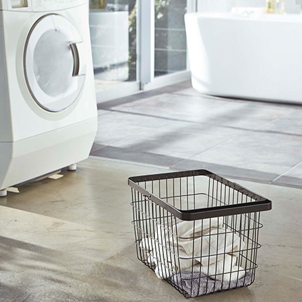 tower タワー ランドリーワイヤーバスケット M ホワイト 3160