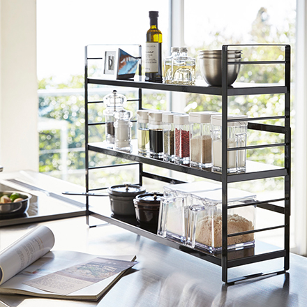 tower タワー シンク上キッチン収納ラック ホワイト 3257