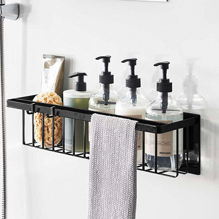 tower タワー マグネットバスルームバスケット ワイド ホワイト 3769