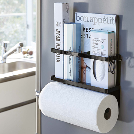 tower タワー マグネットキッチンペーパー&ラップホルダー ホワイト 4396