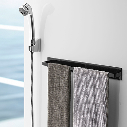 tower タワー マグネットバスルームタオルハンガー ワイド ホワイト 4596
