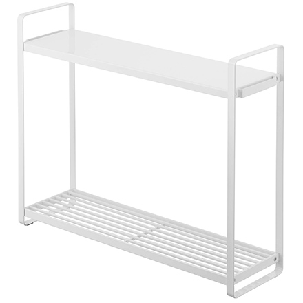 tower タワー コンロ横 ラック２段 ホワイト 5150