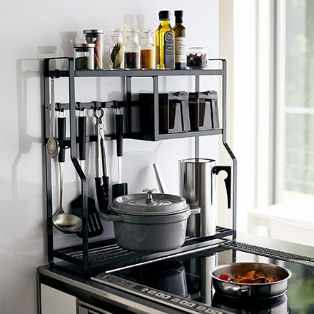 tower タワー コンロサイドラック ホワイト 5234