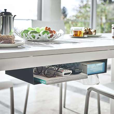 tower タワー テーブル下収納ラック ホワイト 5481